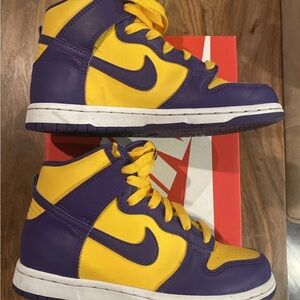 Nike Dunk High Size 1.5 Youth Court Purple/court Purple